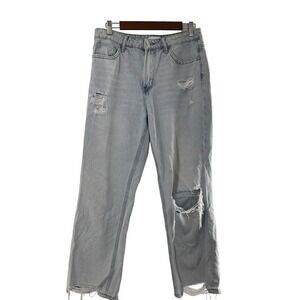 Vervet Los Angeles 90s Vintage Jeans‎ 31x26 Light Wash Distressed Destroyed Raw
